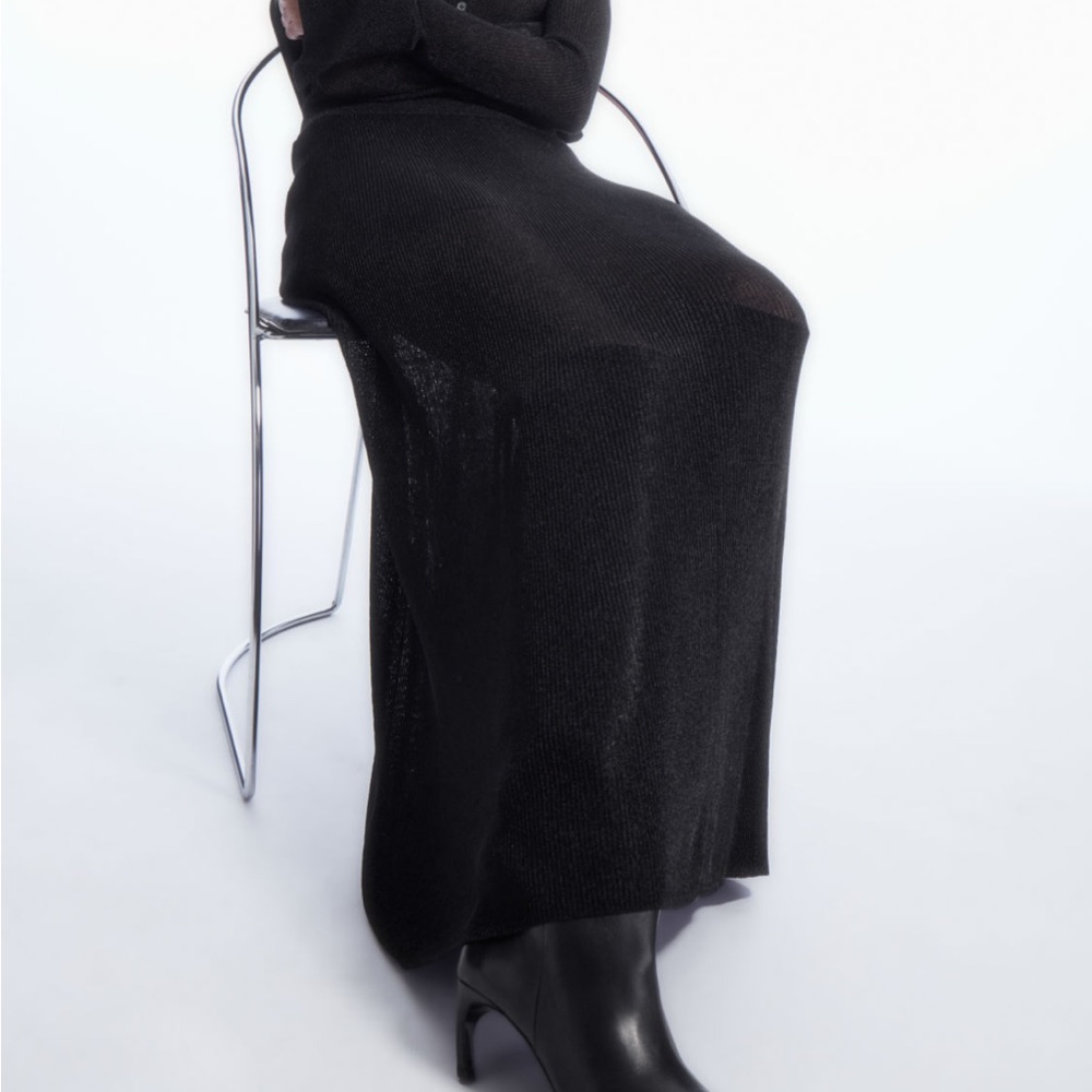 COS Black Maxi Skirt